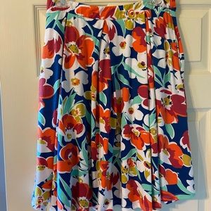 Lularoe floral Madison Skirt-size medium